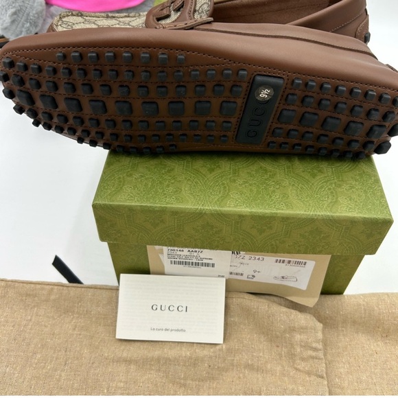 Men’s Gucci, AYRTON interlocking G driver Loafers size 9.5 made in Italy main image 10